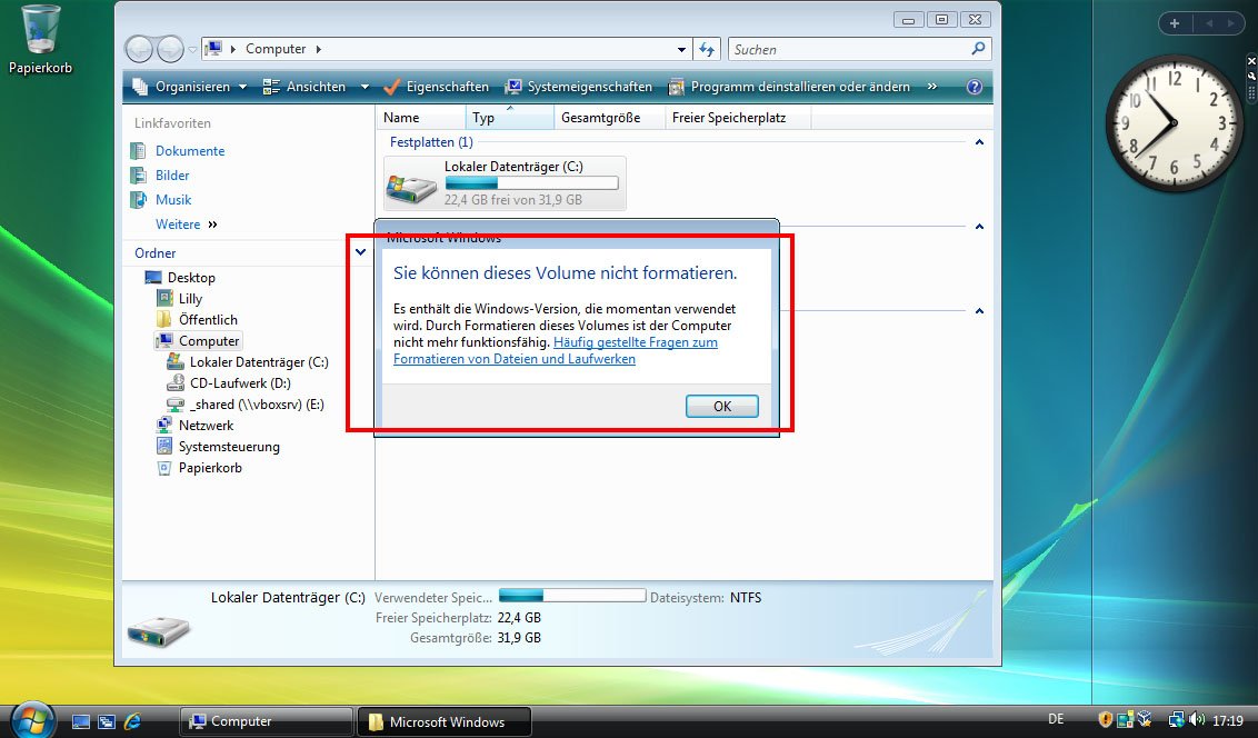 Windows Vista Kann Keine Exe Mehr Ausführen Windows Vista formatieren (auch ohne CD) – Anleitung