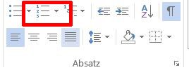 word-nummerierung-verzeichnis