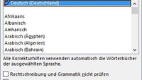 Word: Sprache ändern (Rechtschreibprüfung und im Programm) – so geht's