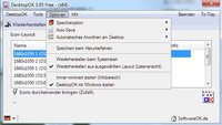DesktopOK Download: Anordnung der Desktop-Icons speichern