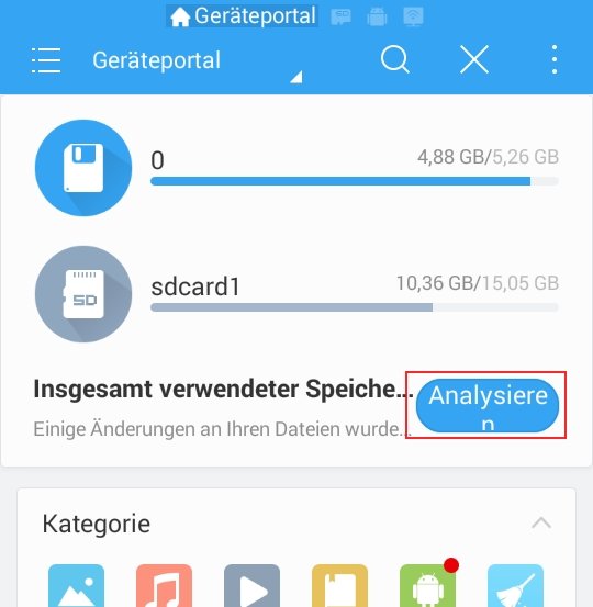 Doppelte Dateien finden löschen Android ES Datei Explorer 01