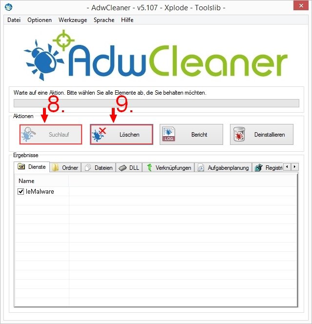 Malware entfernen AdwCleaner