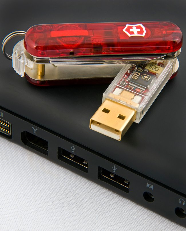 USB Memory Stick and Laptop Computer