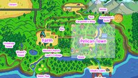 Stardew Valley: Map und Karte mit Einwohnern und Orten (auch Pelican Town)