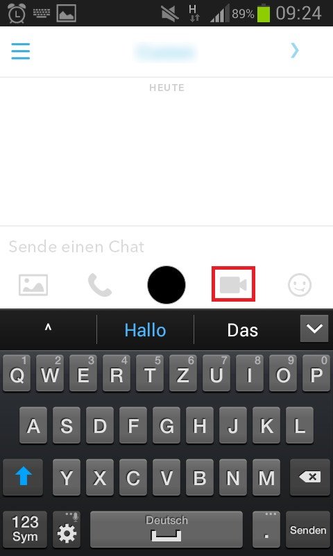 Videochat-Snapchat