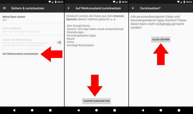 Wie Roote Ich Mein Handy Ohne Pc Android-Handy auf Werkseinstellungen zurücksetzen