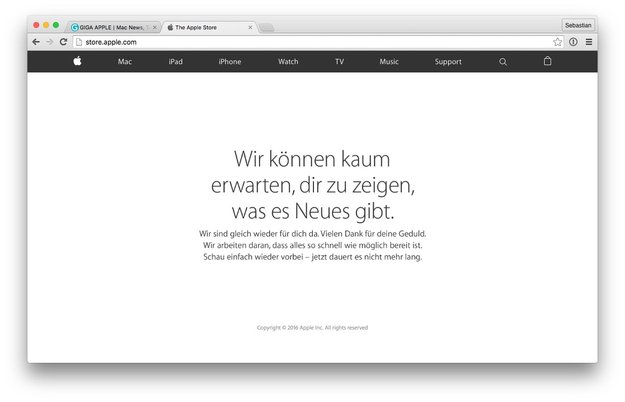 Heute Apple Event – Apple Store bereits offline