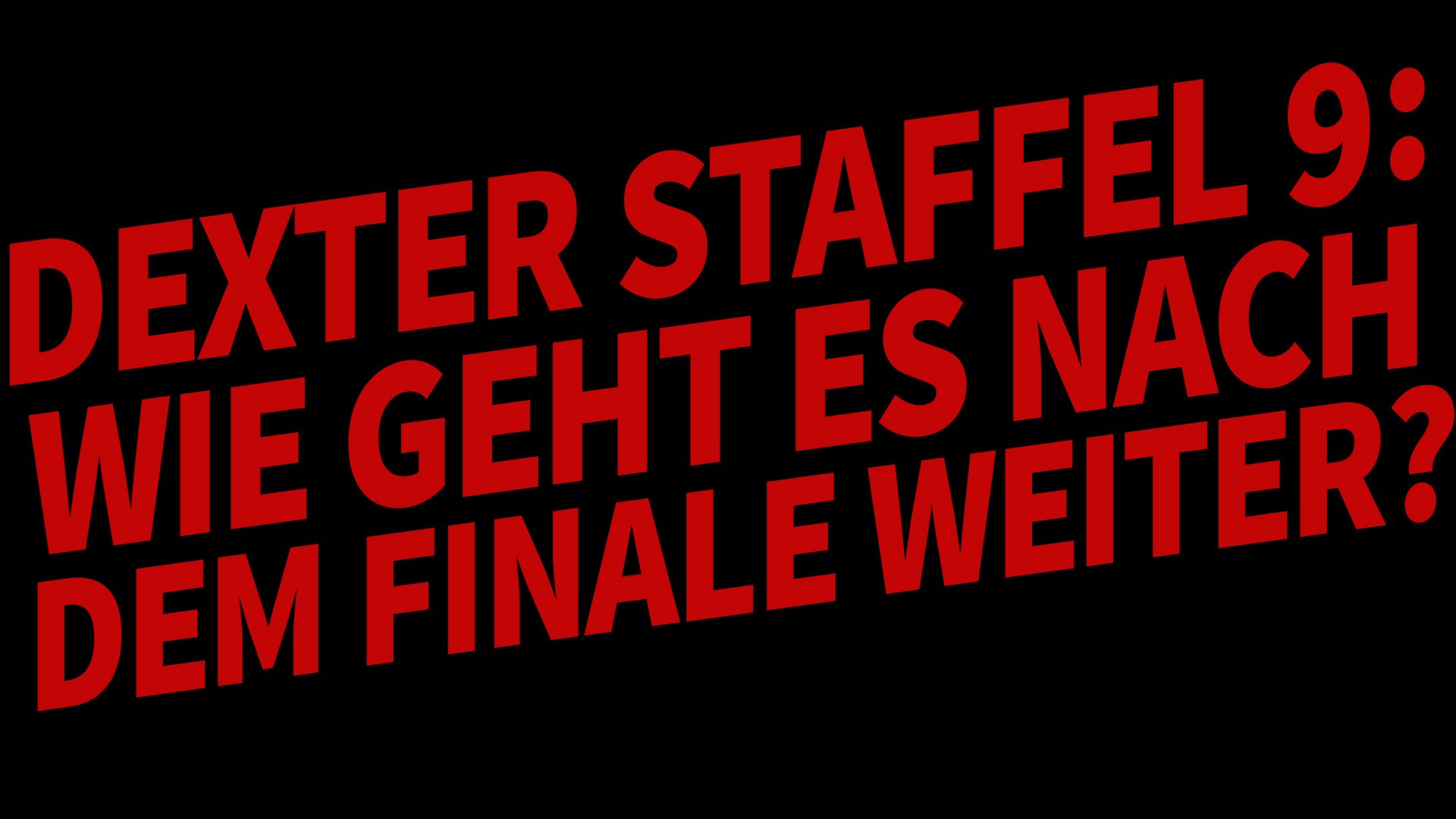 Dexter Staffel 9 Poster Aufgetaucht Wie Das Leben Nach Dem Finale Weitergeht