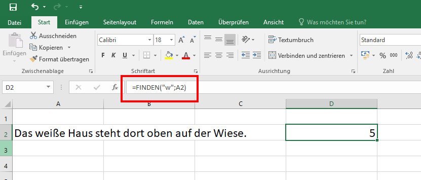 Excel Wert Suchen Und Zelle Daneben Ausgeben Excel: FINDEN (Funktion) – einfach erklärt