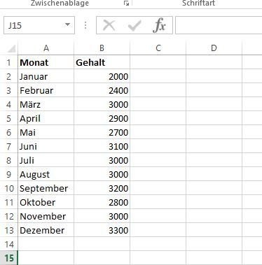 excel-liniendiagramm