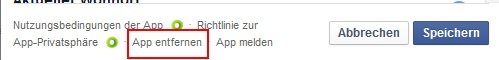 facebook-app-entfernen