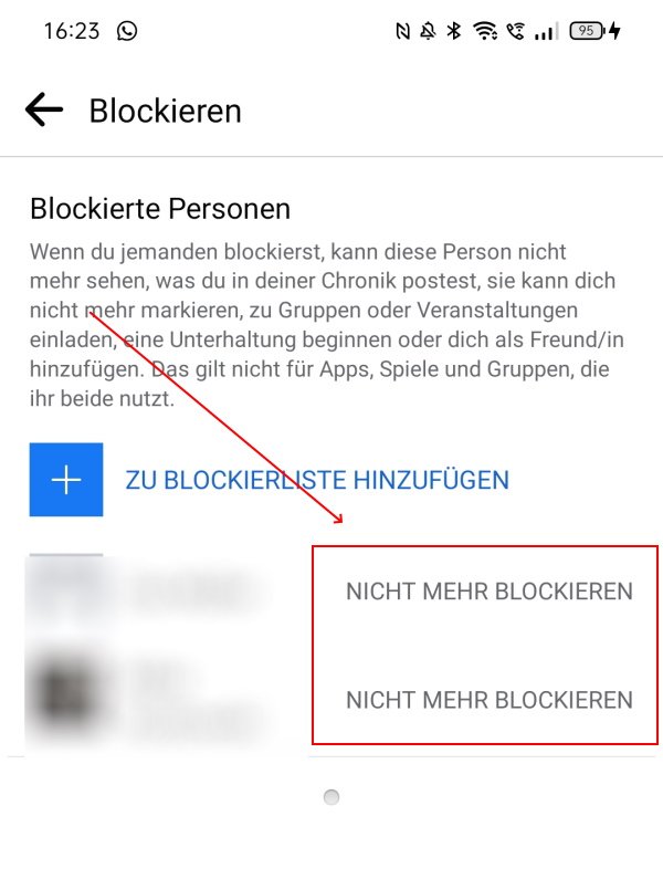 Aufheben blockiert beide blockierung instagram Instagram Blockierung