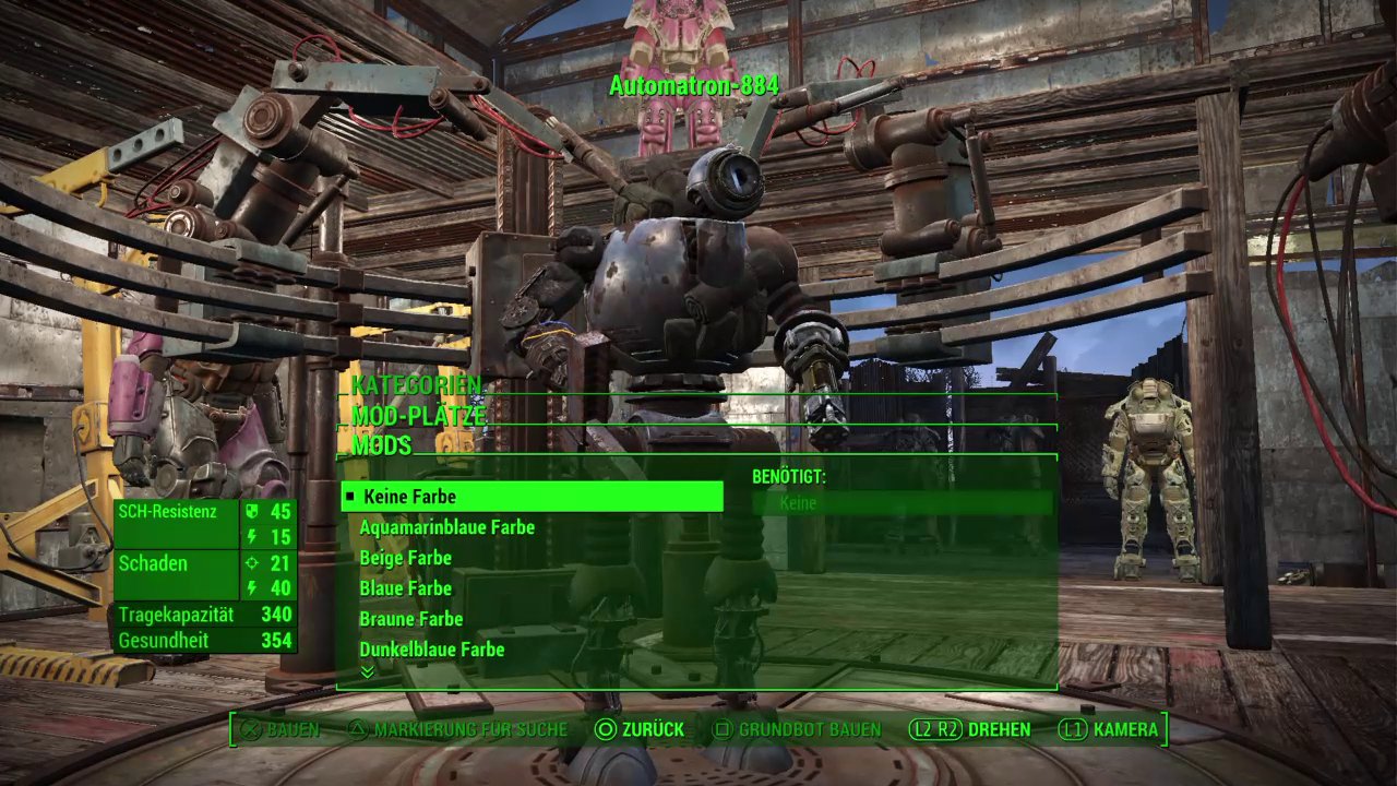 Fallout 4 Automatron Roboter bauen und verbessern
