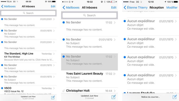 iOS-Nutzer erhalten Geister-Mails aus 1970