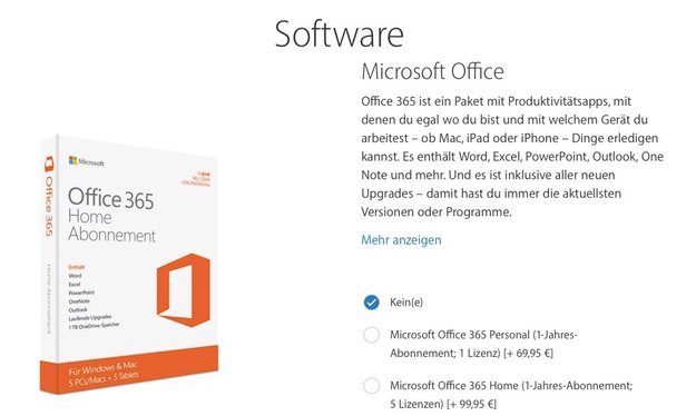 Apple adelt Microsoft: Office 365 als Option für iPad-Besteller im Apple Store