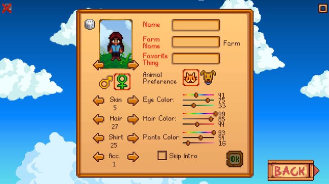 Stardew Valley: Euren Charakter könnt ihr im Spiel wieder verändern.