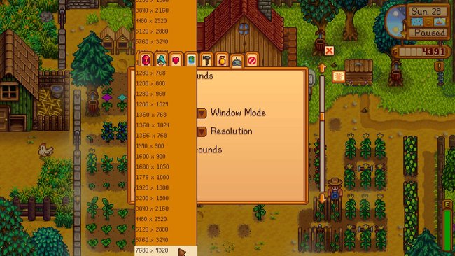 Stardew Valley: Jetzt könnt ihr eine höhere Auflösung auswählen.