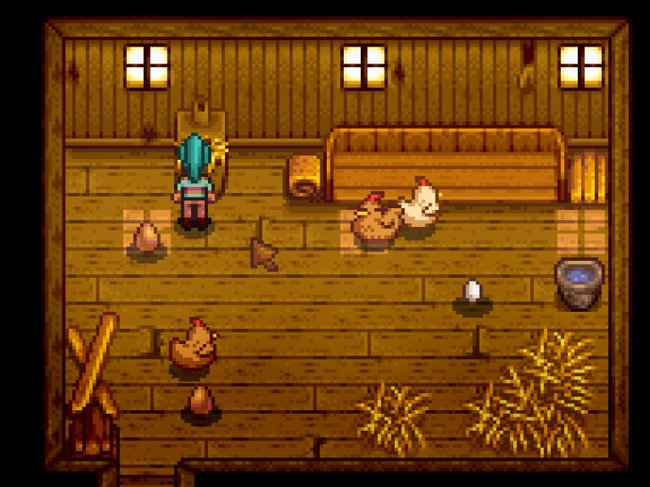 Stardew Valley: Hier entnehmt ihr Heu, um eure Tiere zu füttern.