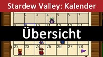 Stardew Valley: Geburtstag aller Einwohner in der Kalender-Übersicht