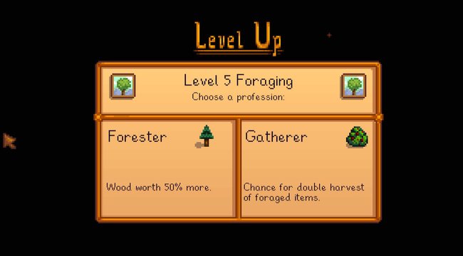 Stardew Valley: Eine gewählte Profession könnt ihr später noch ändern.