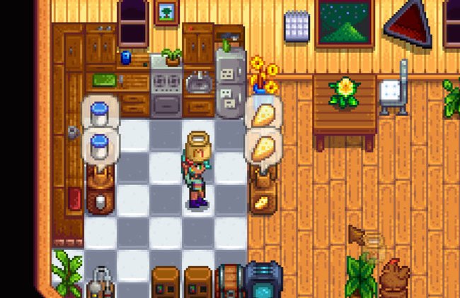 Stardew Valley: Milch lässt sich zu Käse weiterverarbeiten für mehr Profit.