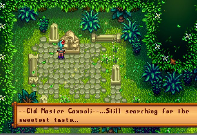 Stardew Valley: Die Statue Old Master Cannoli verlangt nach dem süßesten Geschmack.