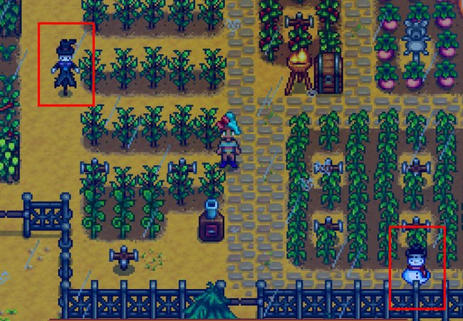 Stardew Valley: Die Rarecrows sorgen für Abwechslung auf der Farm.