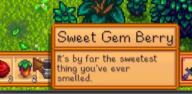 Stardew Valley: Aus einem "Rare Seed" wächst eine "Sweet Gem Berry".