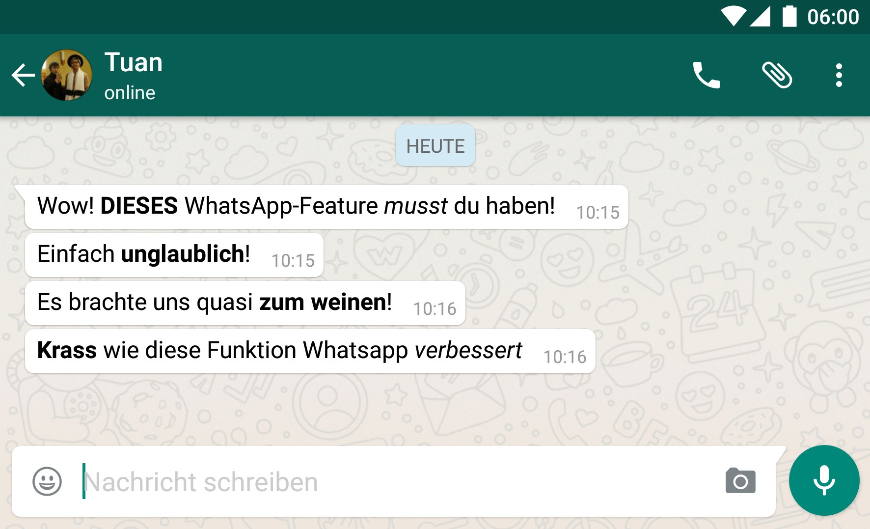 Whatsapp Fettschrift How Do You Change Text To Bold In Android 05 12