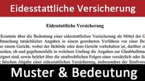 Eidesstattliche Versicherung: Muster, Definition und Bedeutung – Einfach erklärt