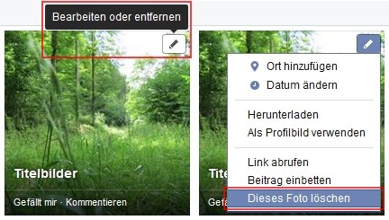 Facebook Fotos löschen Alternativer Weg