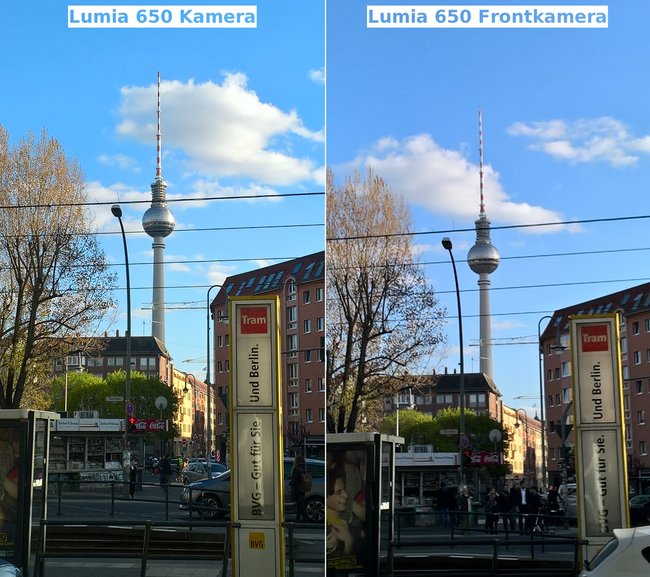 Microsoft Lumia 650 Test Vergleich Kamera Frontkamera