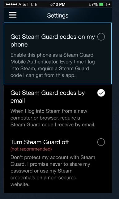 Steam Mobile Authenticator aktivieren