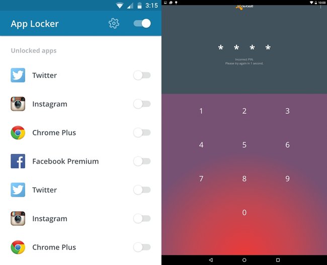 WhatsApp Lock Avast App Locker Android