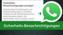 WhatsApp: Sicherheits-Benachrichtigungen aktivieren – so gehts (früher Sicherheitsindikatoren)