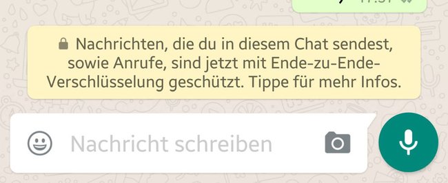 Die WhatsApp-Verschlüsselung lässt sich wieder deaktivieren.