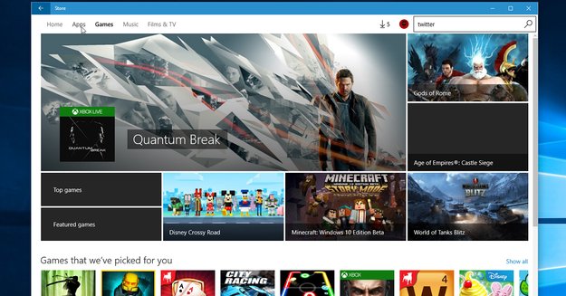 Windows Store: Screenshots enthüllen neues Design