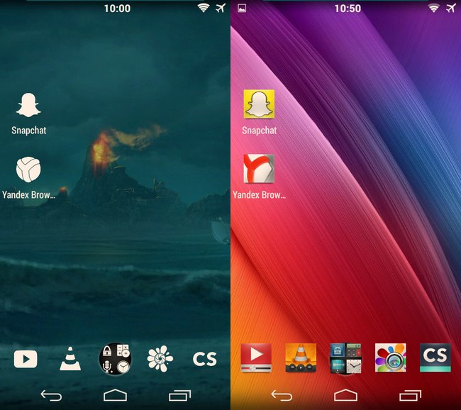 Android-Themes ändern die Optik mit neuen Icons und Hintergründen.