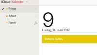 iCloud-Kalender freigeben, synchronisieren, exportieren, teilen