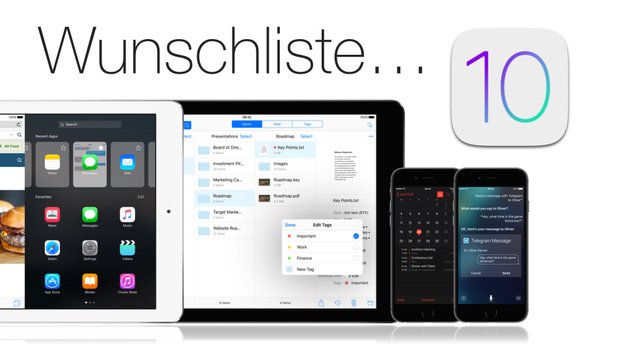iOS 10 im Konzept zeigt innovative Features und Funktionen