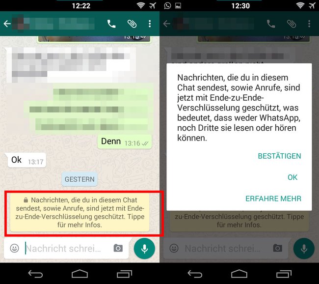 WhatsApp gibt es nun auch mit Ende-zu-Ende-Verschlüsselung.