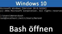 Linux-Subsystem in Windows 10 installieren (Bash aktivieren) – so geht's