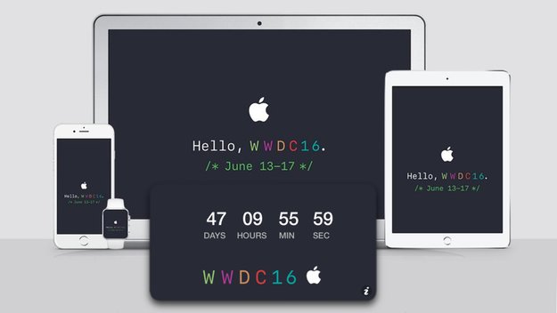 WWDC 2016: Wallpaper (iPhone, iPad, Mac) und Countdown-Widget (Mac) zum Download