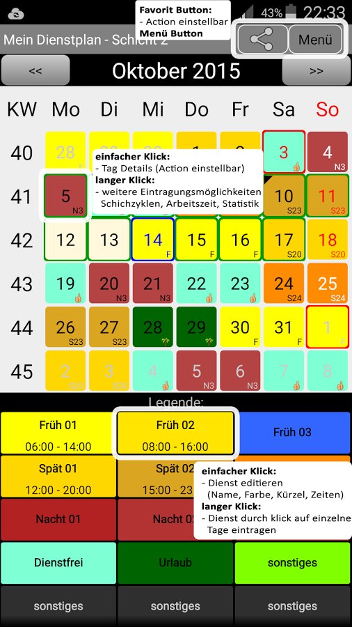 Dienstplan App Mein Dienstplan