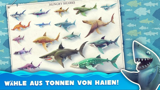 Hungry Shark World Alle Haie