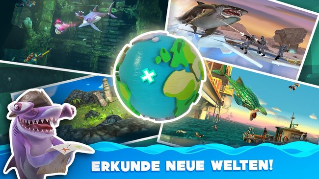 Hungry Shark World Titelbild Welten Karte