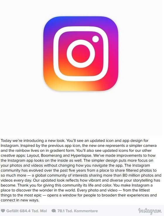 Instagram Update
