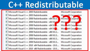 Warum ist so oft Microsoft Visual C++ Redistributable installiert?