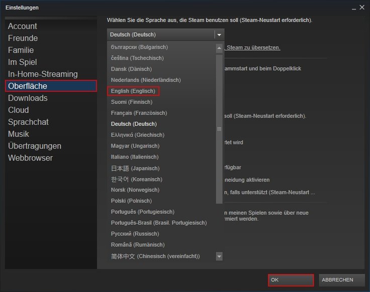 Sprache Г¤ndern Steam Sprache Г¤ndern Steam
