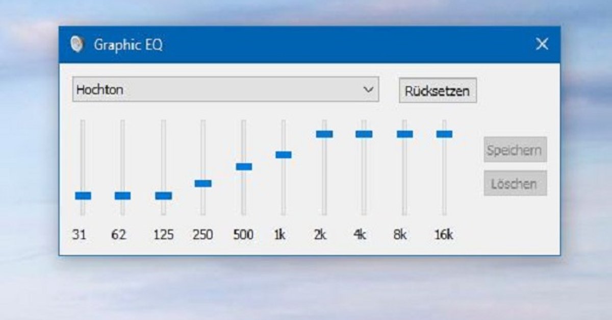 windows10 equalizer